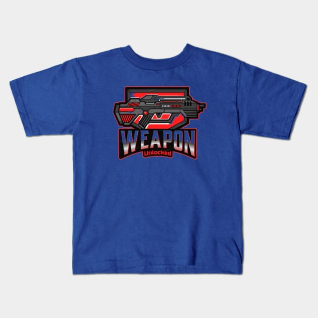 Pubg weapon unlocked Kids T-Shirt by Hyper_co